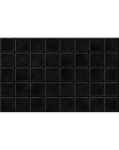 Керамическая плитка Чарли черный низ 02 настенная 25х40 см Шахтинская плитка (unitile)
