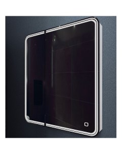 Зеркальный шкаф Verona AM Ver 800 800 2D R DS F с подсветкой с сенсорным выключателем Белый Art&max