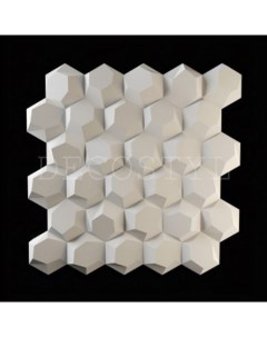 Гипсовая 3Д панель Пчелиные соты 50x50 см Decostyl