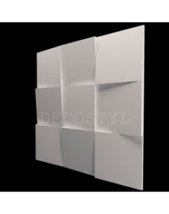 Гипсовая 3Д панель Квадри 50x50 см Decostyl