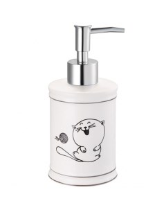 Дозатор для жидкого мыла Happy Cats FOR HC021 Черно белый Fora