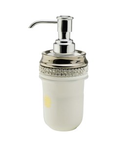 Дозатор для жидкого мыла Dubai 28485 Белый Хром Migliore