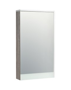 Зеркальный шкаф Эмма 46 1A221802EAD80 Белый Дуб наварра Aquaton