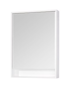 Зеркальный шкаф Капри 60 1A230302KP010 с подсветкой Белый глянцевый Aquaton