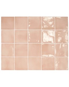 Керамическая плитка Manacor Blush Pink 26914 настенная 10х10 см Equipe