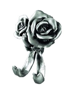 Двойной крючок Rose AM B 0912 T Серебро Art&max