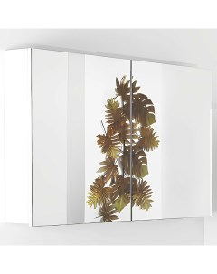 Зеркальный шкаф Armadi Art Vallessi 100 546 W с подсветкой Белый глянец Boheme