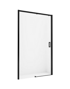 Душевая дверь Prime Black 120 L D 0320A профиль Черный стекло прозрачное New trendy