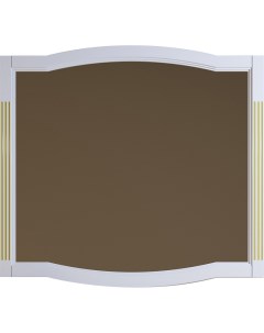 Зеркало Лаура 120 Z0000009325 Белое матовое с золотой патиной Opadiris