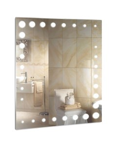 Зеркало Стиль Шанель 60 525406 с подсветкой с пескоструйным рисунком Mixline