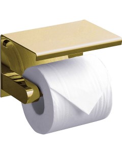 Держатель туалетной бумаги Edge ED77141 Gold с полкой Золото Rush