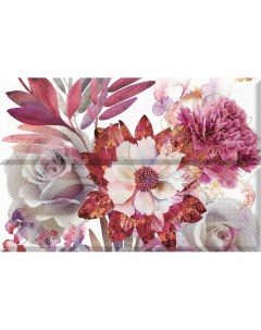 Керамическая плитка Aure Copmposicion Savage Flowers Berenjena 01 панно 30x45 Absolut keramika