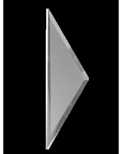 Зеркальная плитка Серебро полуромб боковой РЗС1 01 б 10х34 см Дст