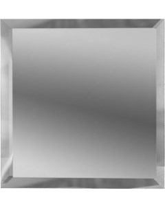 Зеркальная плитка Серебро квадратная с фацетом 10мм КЗС1 03 25х25 см Дст