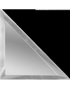 Зеркальная плитка Серебро треугольная с фацетом 10мм ТЗС1 01 18х18 см Дст