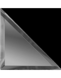 Зеркальная плитка Графит треугольная с фацетом 10мм ТЗГ1 01 18х18 см Дст