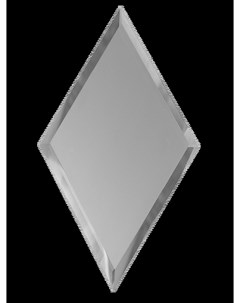 Зеркальная плитка Серебро ромб боковой РЗС1 02 30х51 см Дст