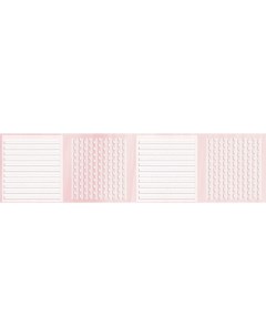 Керамический бордюр Агата розовый B 6 5х25 см Axima