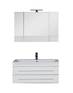 Комплект мебели для ванной Верона 100 230318 Белый Aquanet