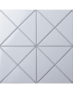 Керамическая мозаика Triangolo White Glossy CZG241B A 26 2x26 2см Starmosaic