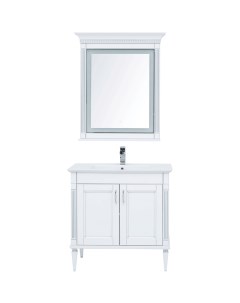 Комплект мебели для ванной Селена 90 233126 Белый Серебро Aquanet