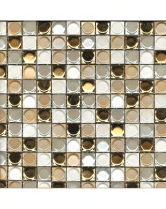 Стеклянная мозаика Aura Mix Gold Blend С0002290 на сетке 31 7x31 7 см Vidrepur