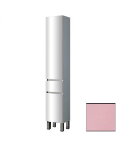 Шкаф пенал Кубэ 3 32 pkube3 в цвете Ral с бельевой корзиной Розовый глянец Sanvit
