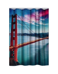 Штора для ванны Golden Gate Bridge 180х200 42123000 цветная Ridder