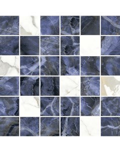 Керамическая мозаика Laurel микс синий 29 7x29 7 см Laparet