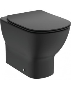 Унитаз Tesi AquaBlade T0077V3 приставной Черный матовый без сиденья Ideal standard