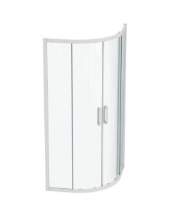 Душевой уголок Connect 2 90х90 K966101 профиль Белый матовый стекло прозрачное Ideal standard