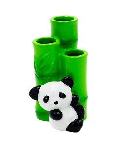 Держатель для зубных щеток Panda 2168200 Белый Черный Зеленый Ridder