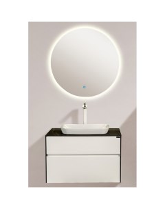 Комплект мебели для ванной Universe 907U800 подвесной Белый Black&white