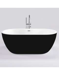 Акриловая ванна Black Swanl 180x75 111sbb без гидромассажа Black&white