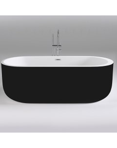 Акриловая ванна Black Swan 170x80 109sbbl без гидромассажа Black&white