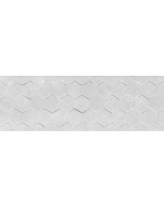 Керамическая плитка White Hexagon Rett настенная 25х75 см Ceramika konskie