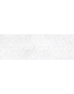 Керамическая плитка Groovy Rel White Dec настенная 20х60 см Rocersa