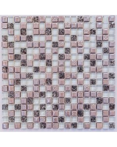 Стеклянная мозаика с камнем Plaza 30х30 см Bonaparte