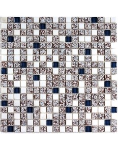 Мозаика Стеклянная с камнем Dreams Blue 30х30 см Bonaparte