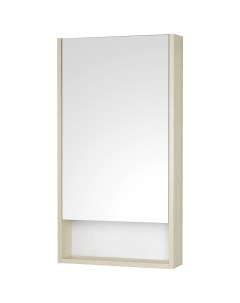 Зеркальный шкаф Сканди 45 1A252002SDB20 Белый Дуб верона Aquaton
