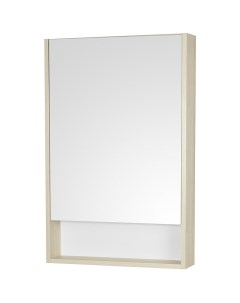 Зеркальный шкаф Сканди 55 1A252102SDB20 Белый Дуб верона Aquaton