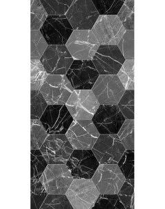Керамическая плитка Дайкири декор 1 черный настенная 30х60 см Beryoza ceramica (береза керамика)