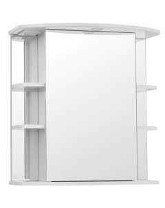 Зеркальный шкаф Эко стандарт Лира 70 С с подсветкой Белый глянец Style line