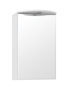 Зеркальный шкаф Эко стандарт Альтаир 40 С с подсветкой Белый Style line