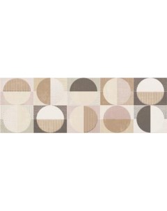 Керамический декор Cromatica Decor Circles Warm Brillo 25х75 см Cifre