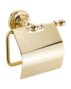 Держатель туалетной бумаги Mirella 17311 с крышкой Золото Migliore