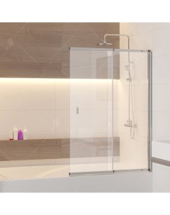 Шторка на ванну Screens SC 40 100x150 профиль Хром стекло прозрачное Rgw