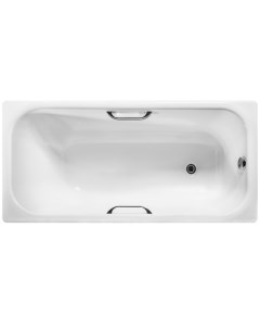 Чугунная ванна Start 150x70 UR БП э0001102 с отверстиями для ручек без антискользящего покрытия Wotte