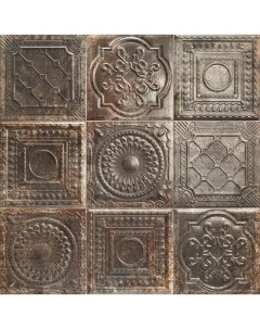 Керамическая плитка Tin Tile Rusty Nero настенная 20х20 см Mainzu