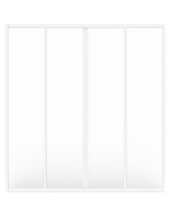 Душевая дверь Сантра 170 ШТ00063 профиль Белый стекло Грейп Bas